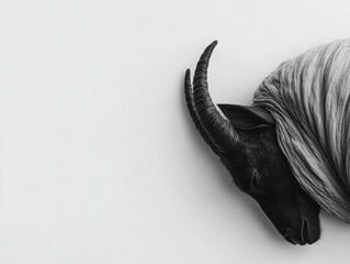 Fototapeta premium black and white mask