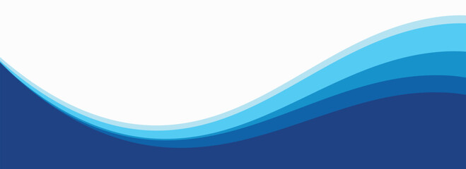 Obraz premium Sea waves layered vector background illustration and sea beach vector illustration.