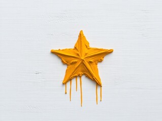 christmas star on a wooden background