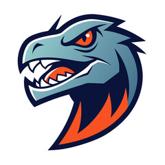 Phantom Raptor mascot logo vector