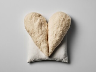 paper heart on a wooden background