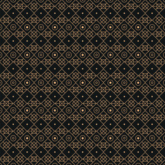 Elegant Art Deco Geometric Pattern in Gold