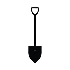 garden spade isolated on white background