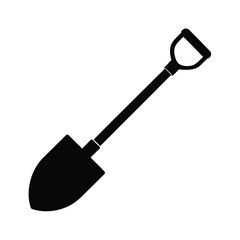 garden shovel isolated on white background