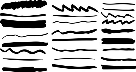 Abstract lines black symbol wave. Simplicity sign isolated on white background. Vector illustration
