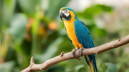 Macaw parrot bird avian colorful exotic tropical wildlife nature perched branch feathers animal zoo park