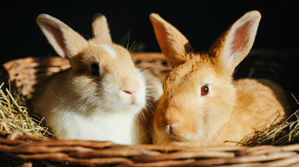 Adorable rabbits pet bunny cute animal rabbit domestic mammal easter bunny animal rabbits easter pets