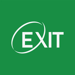 Initial Letter EXIT logo Design Outstanding Creative Modern Symbol  Sign