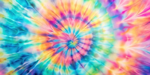 Vibrant Swirls of Tie-Dye Fabric Texture in a Kaleidoscope of Colors A Colorful Abstract Background