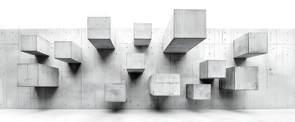 Abstract Concrete Blocks
