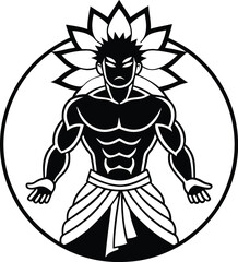 Kamehameha silhouette vector designs 16