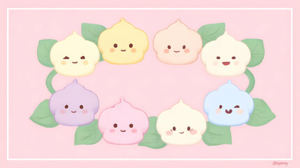 Obraz premium Flower Background Drawing