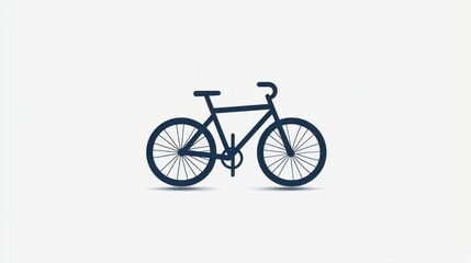 Obraz premium Minimalist Vector Illustration of a Bicycle with Clean Lines and Simple Design for Modern Graphic Projects