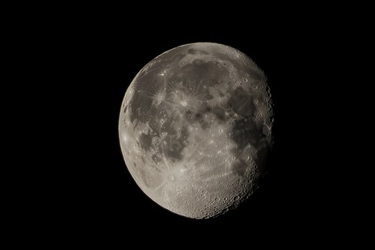 Moon in Night Sky - Powered by Adobe