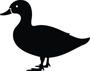 Duck Silhouette Vector SVG Cut File for Cricut and Sublimation