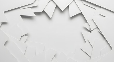 Obraz premium White Paper Pieces Abstract Background