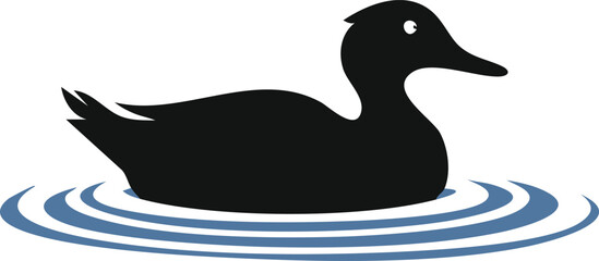 Obraz premium Duck Silhouette Vector SVG Cut File for Cricut and Sublimation