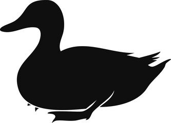 Duck Silhouette Vector SVG Cut File for Cricut and Sublimation