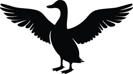 Duck Silhouette Vector SVG Cut File for Cricut and Sublimation
