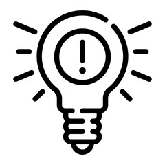 lighbulb line icon