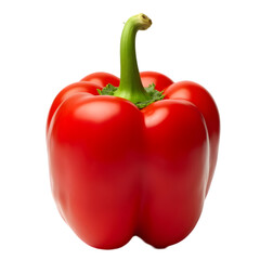 red bell paper isolated on transparent background