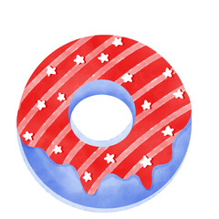 Donut, 4th of july, Independence Day