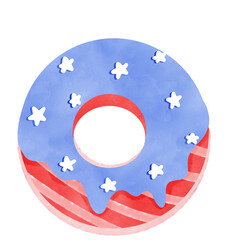 Donut, 4th of july, Independence Day