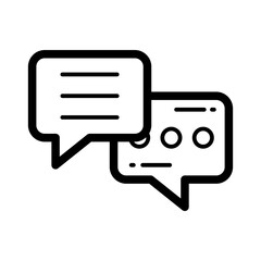 Communication Bubble Lineart