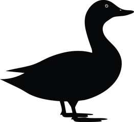 Duck Silhouette Vector SVG Cut File for Cricut and Sublimation