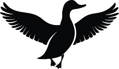 Duck Silhouette Vector SVG Cut File for Cricut and Sublimation