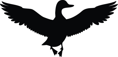 Obraz premium Duck Silhouette Vector SVG Cut File for Cricut and Sublimation