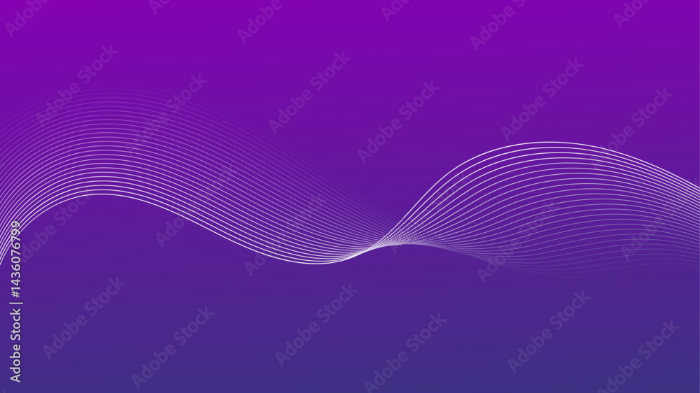 Aufkleber Abstract background with wavy lines. Dynamic gradient colorful flowing wave design element. Abstract wavy lines gradient vector line blend element.  smooth wave blend lines for modern design projects