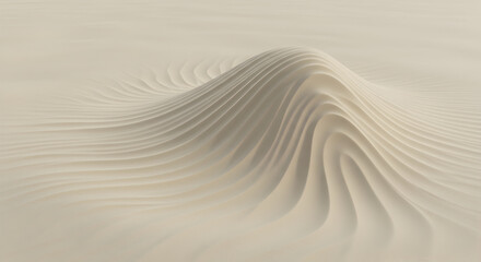 Obraz premium Gentle Creamy Ripples Forming a Soothing Abstract Sand Dune Art
