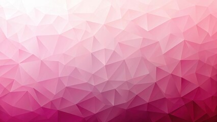 Fototapeta premium Soft pink gradient background with low polygon shapes, visual interest