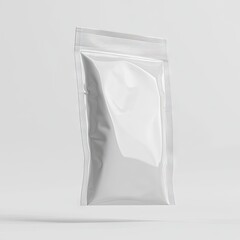 Empty white plastic food packaging