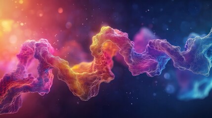 Abstract representation of a complex molecular structure