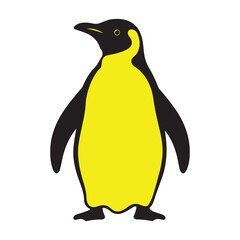 penguin on a white background