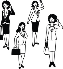 woman silhouettes Vector