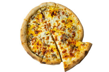 pizza isolated on white background
