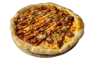 pizza isolated on white background