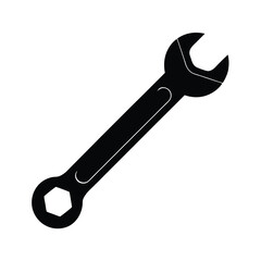 socket wrench isolated on white background