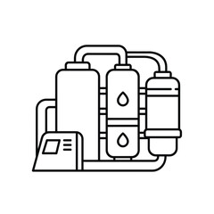 Fototapeta premium Desalination solution for water scarcity in eco-friendly design 