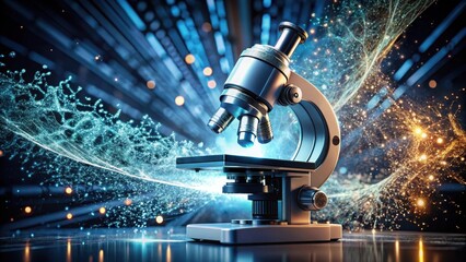 High-resolution scanning tunneling microscope with particles of matter and energy in the background