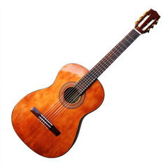 Obraz premium acoustic guitar isolated on white
