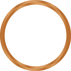 Obraz premium round wooden frame
