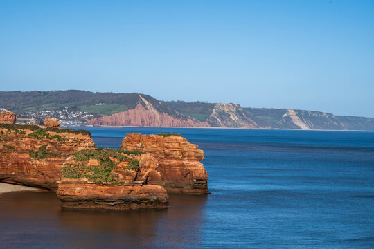 Ladram Bay in Devon in England