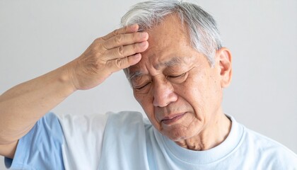 悩んでいる様子の男性