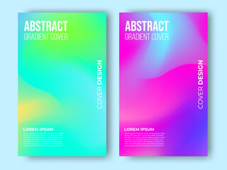 modern abstract gradient cover template design