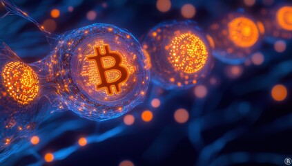 Bitcoin Cryptocurrency Digital Art