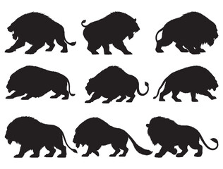 BEAST SILHOUETTE WHITE BACKGROUND